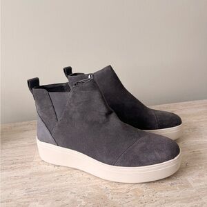Toms Charcoal Suede Ankle Boots